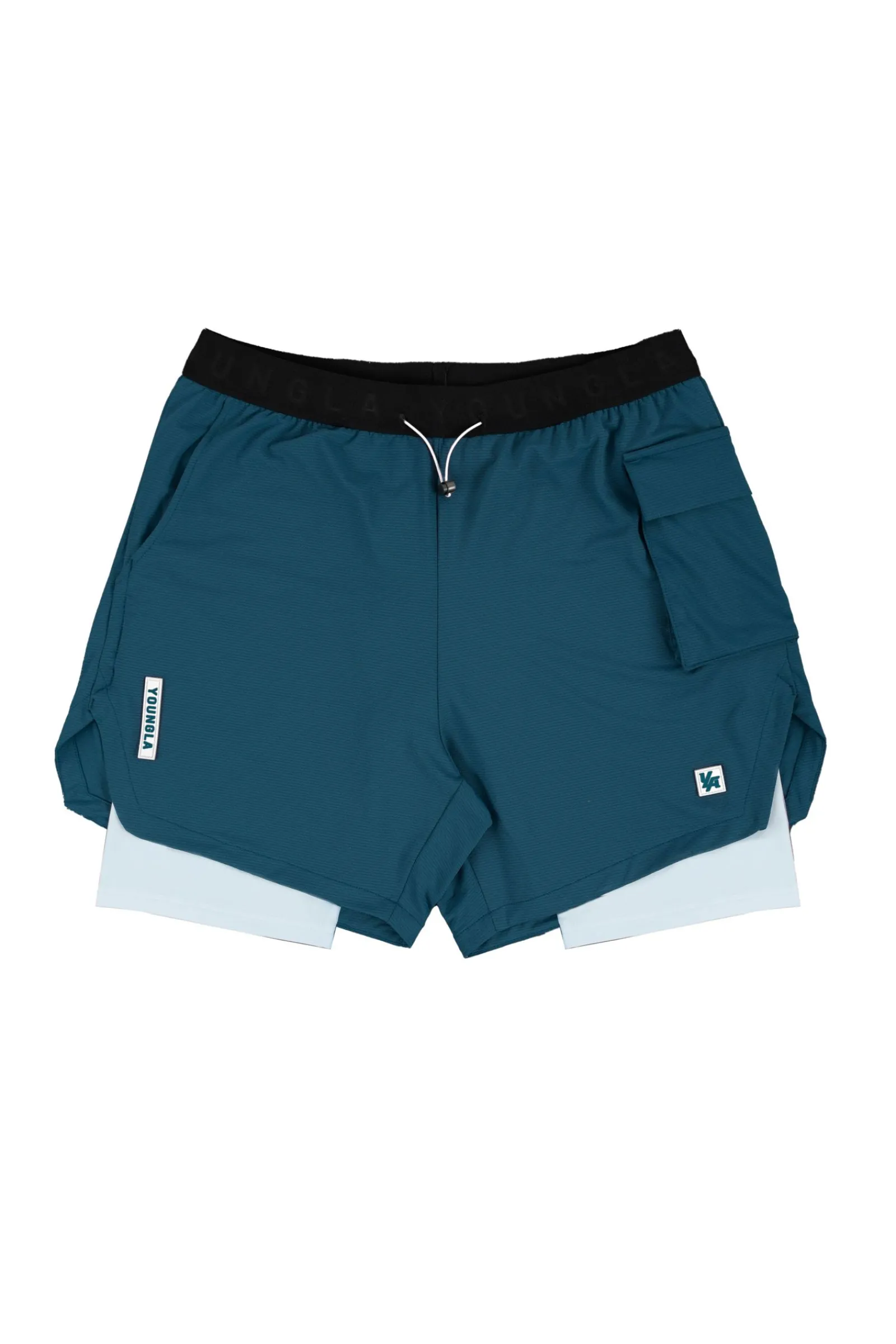 Shorts<Youngla 121 Performance Line Compression Shorts Black|White|Beige|Forest Green