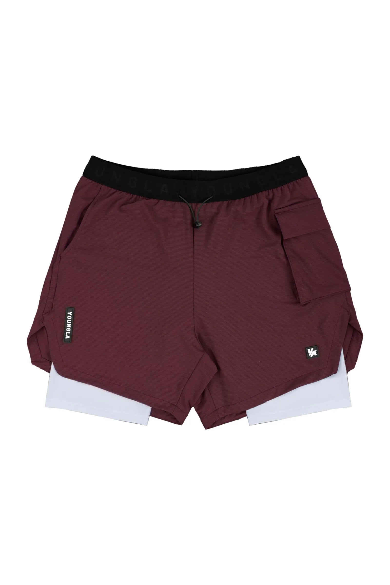 Shorts<Youngla 121 Performance Line Compression Shorts Black|White|Beige|Forest Green
