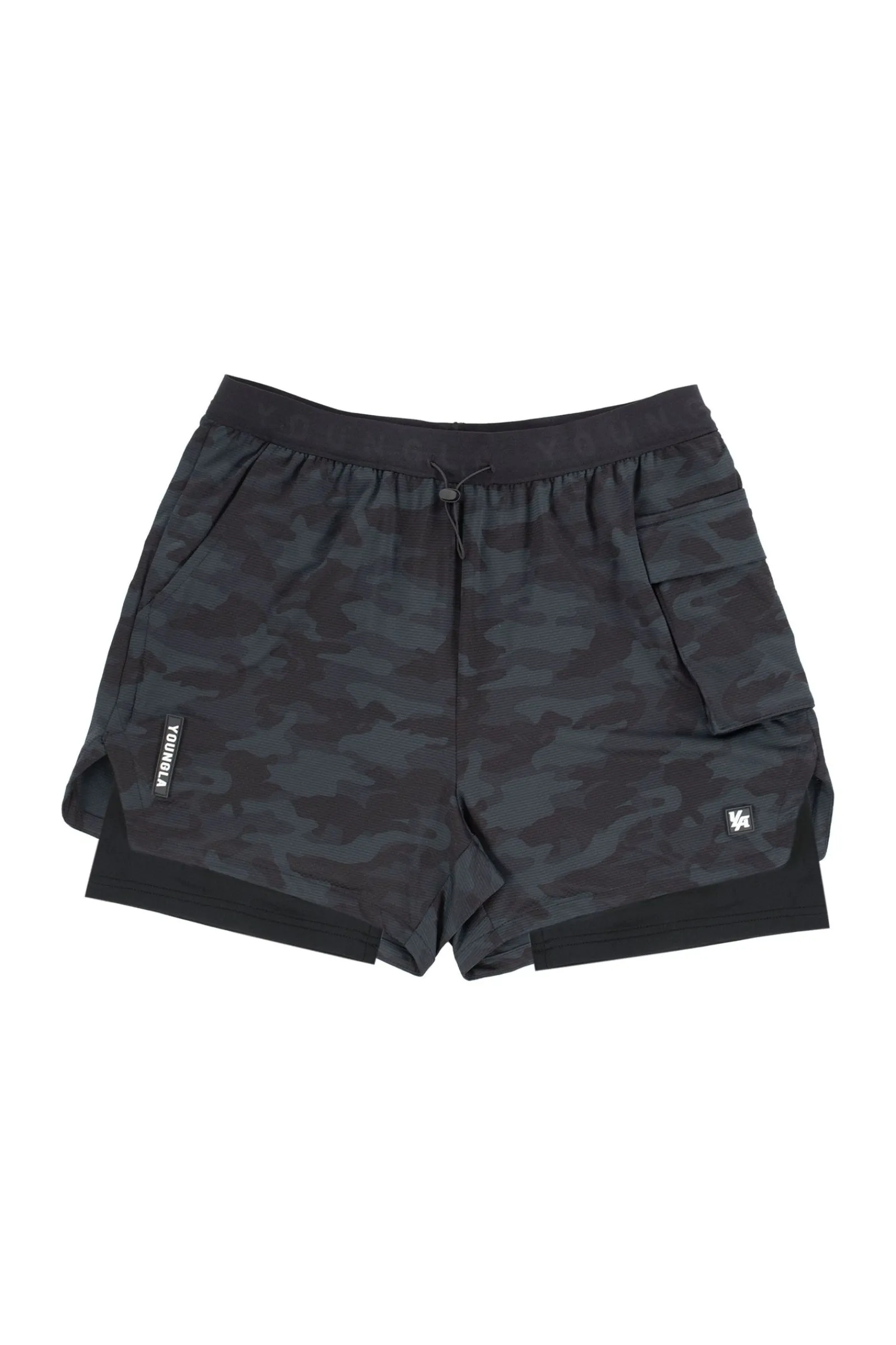 Shorts<Youngla 121 Performance Line Compression Shorts Black|White|Beige|Forest Green
