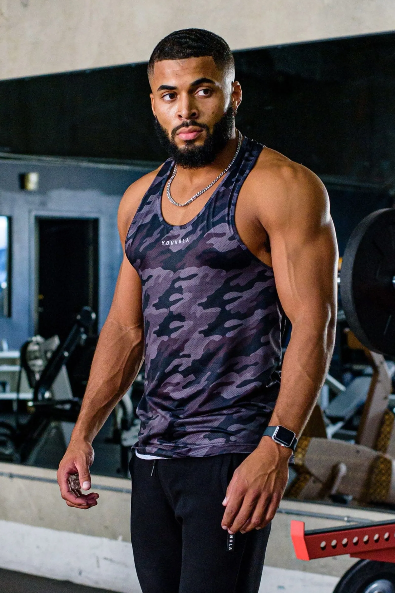 Tanks<Youngla 305 Performance Line Tank Tops Black|Beige|Camo Black|Camo White