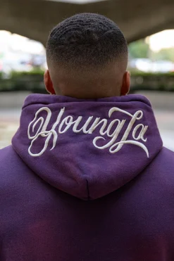 Outerwear<Youngla 549 Phantom Hoodies Black Wash|Brown Wash|Purple Wash|Red Wash