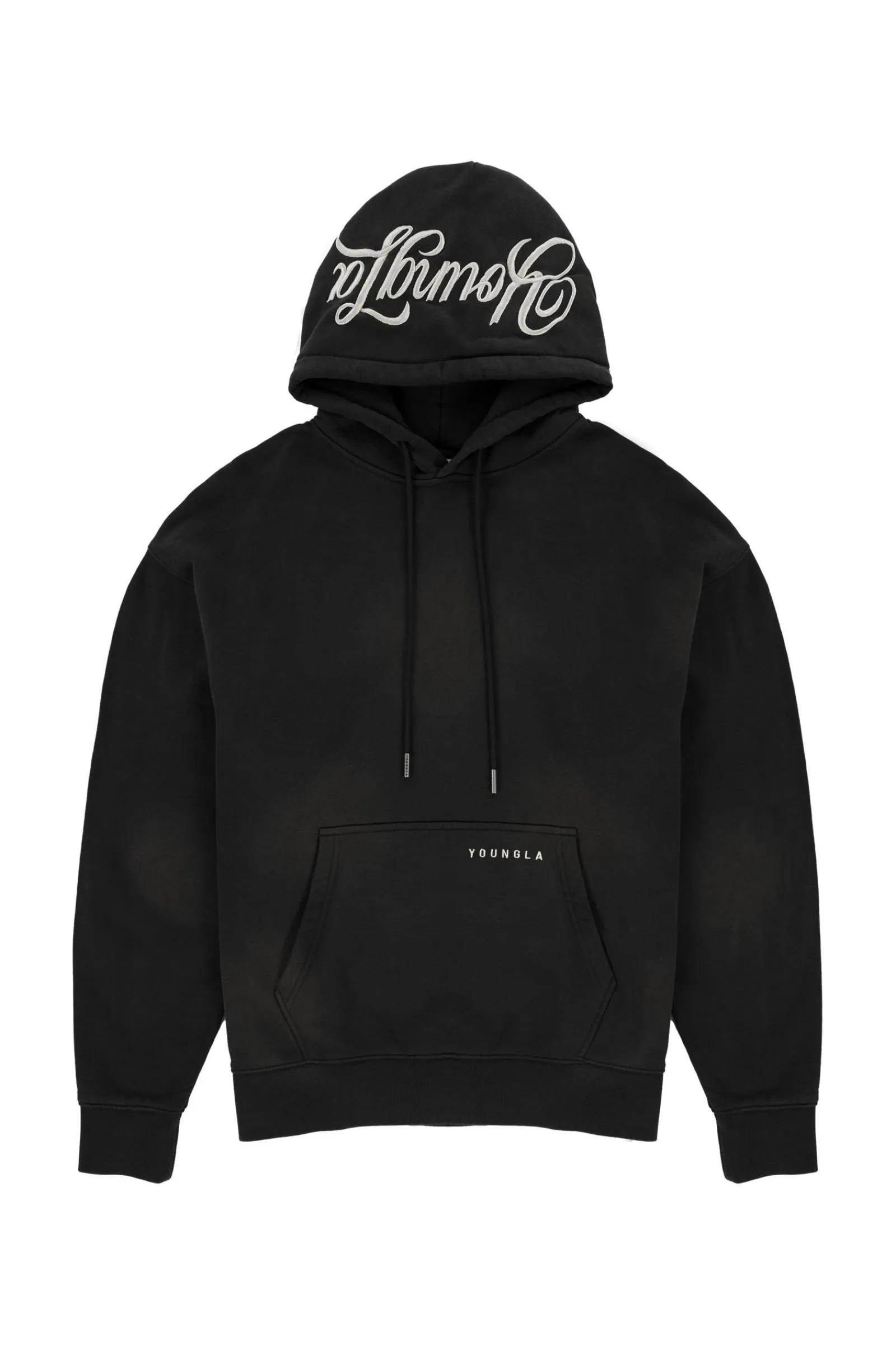 Outerwear<Youngla 549 Phantom Hoodies Black Wash|Brown Wash|Purple Wash|Red Wash