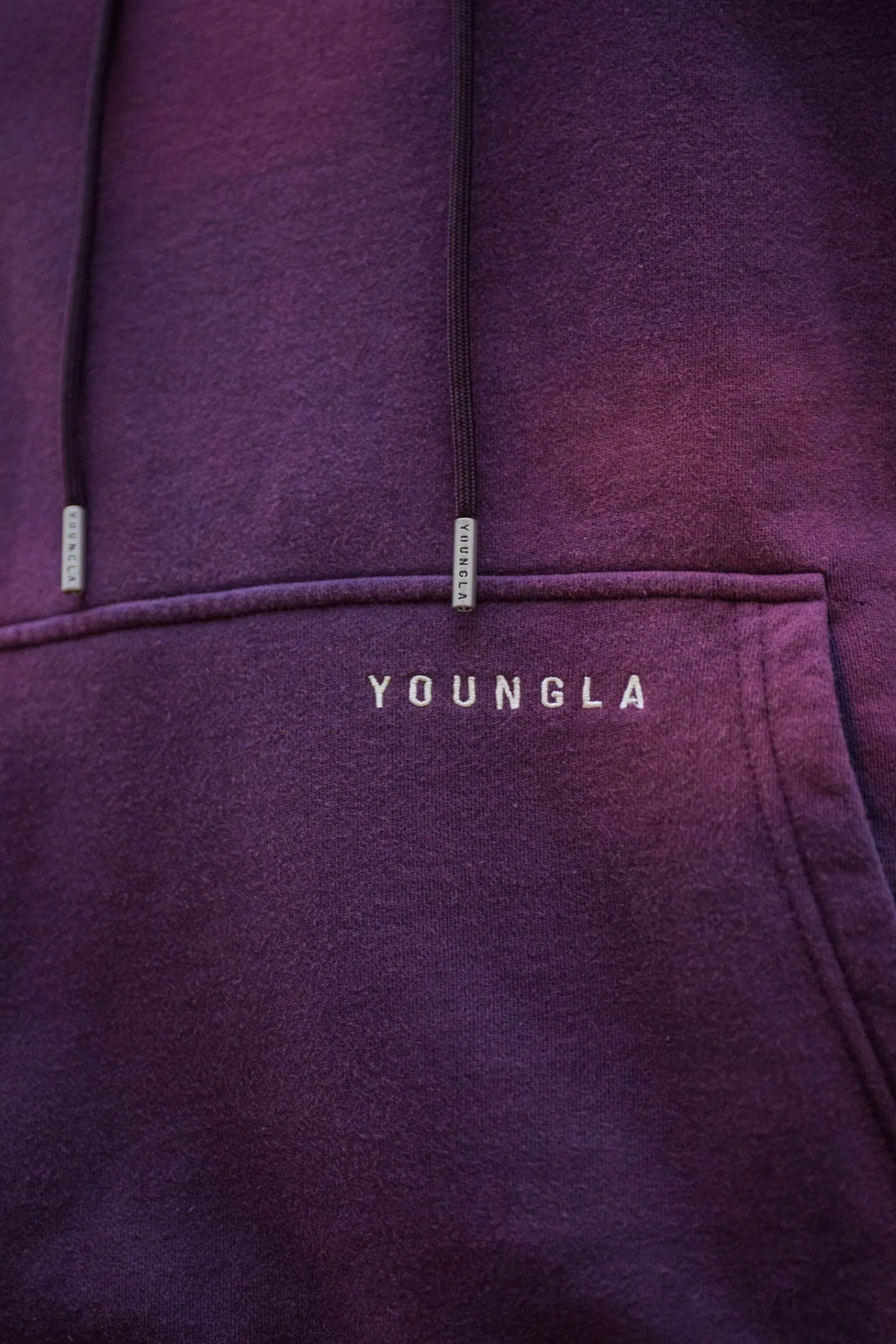 Outerwear<Youngla 549 Phantom Hoodies Black Wash|Brown Wash|Purple Wash|Red Wash