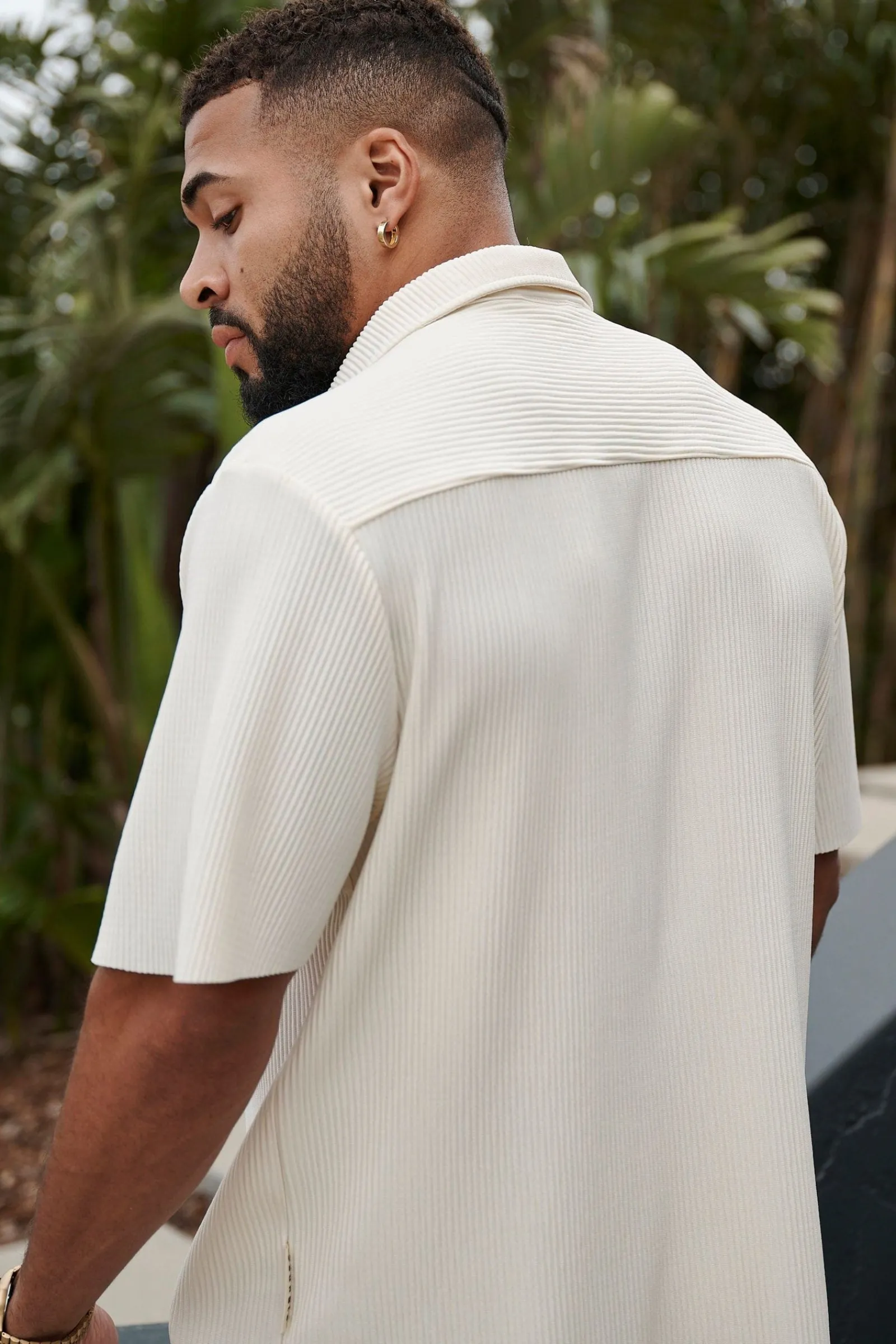 Shirts<Youngla 448 Pleated Festival Shirts Black|Chocolate|Cream|Light Blue