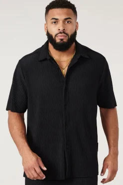 Shirts<Youngla 448 Pleated Festival Shirts Black|Chocolate|Cream|Light Blue