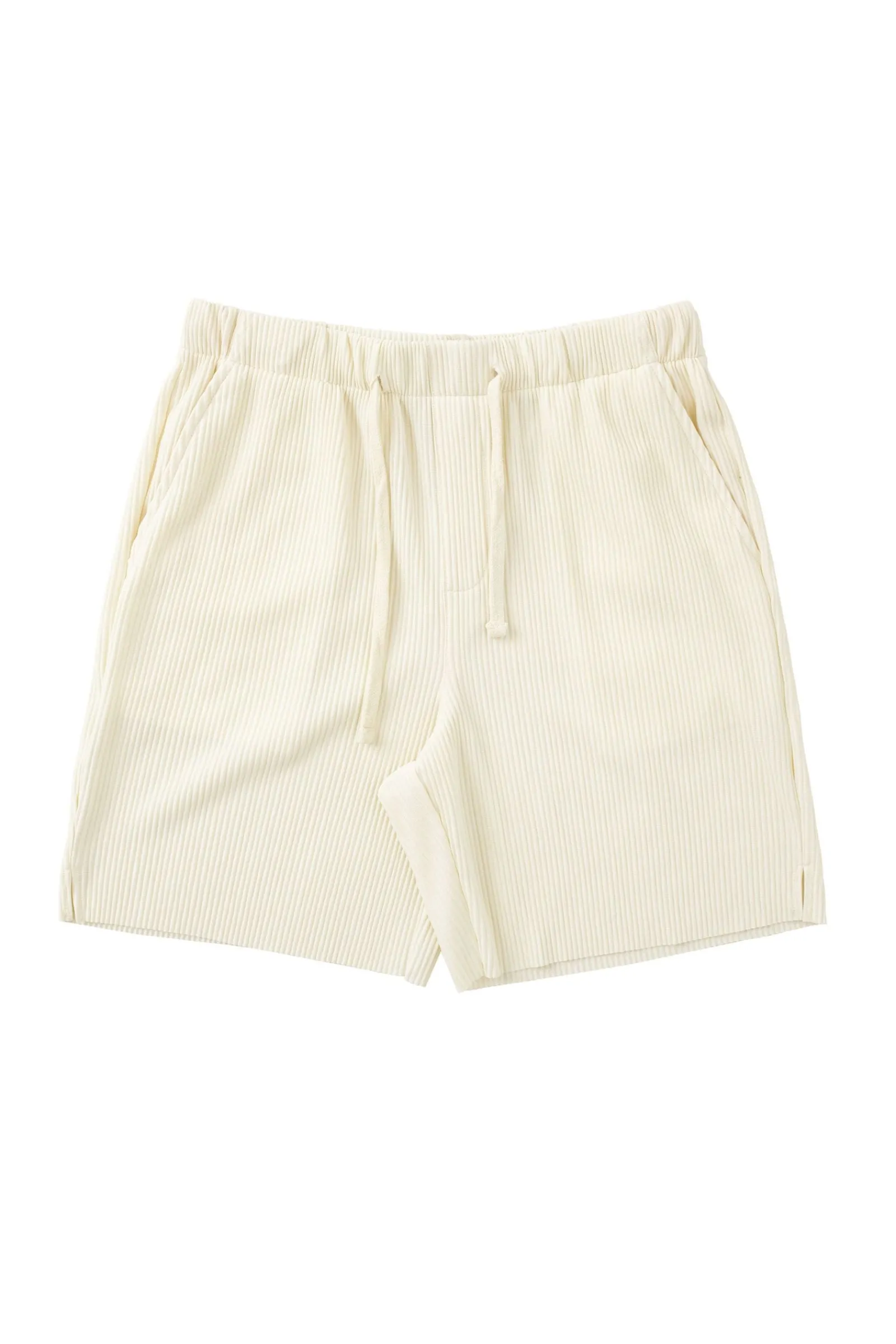 Shorts<Youngla 148 Pleated Festival Shorts Black|Chocolate|Cream|Light Blue