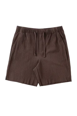 Shorts<Youngla 148 Pleated Festival Shorts Black|Chocolate|Cream|Light Blue