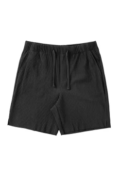 Shorts<Youngla 148 Pleated Festival Shorts Black|Chocolate|Cream|Light Blue