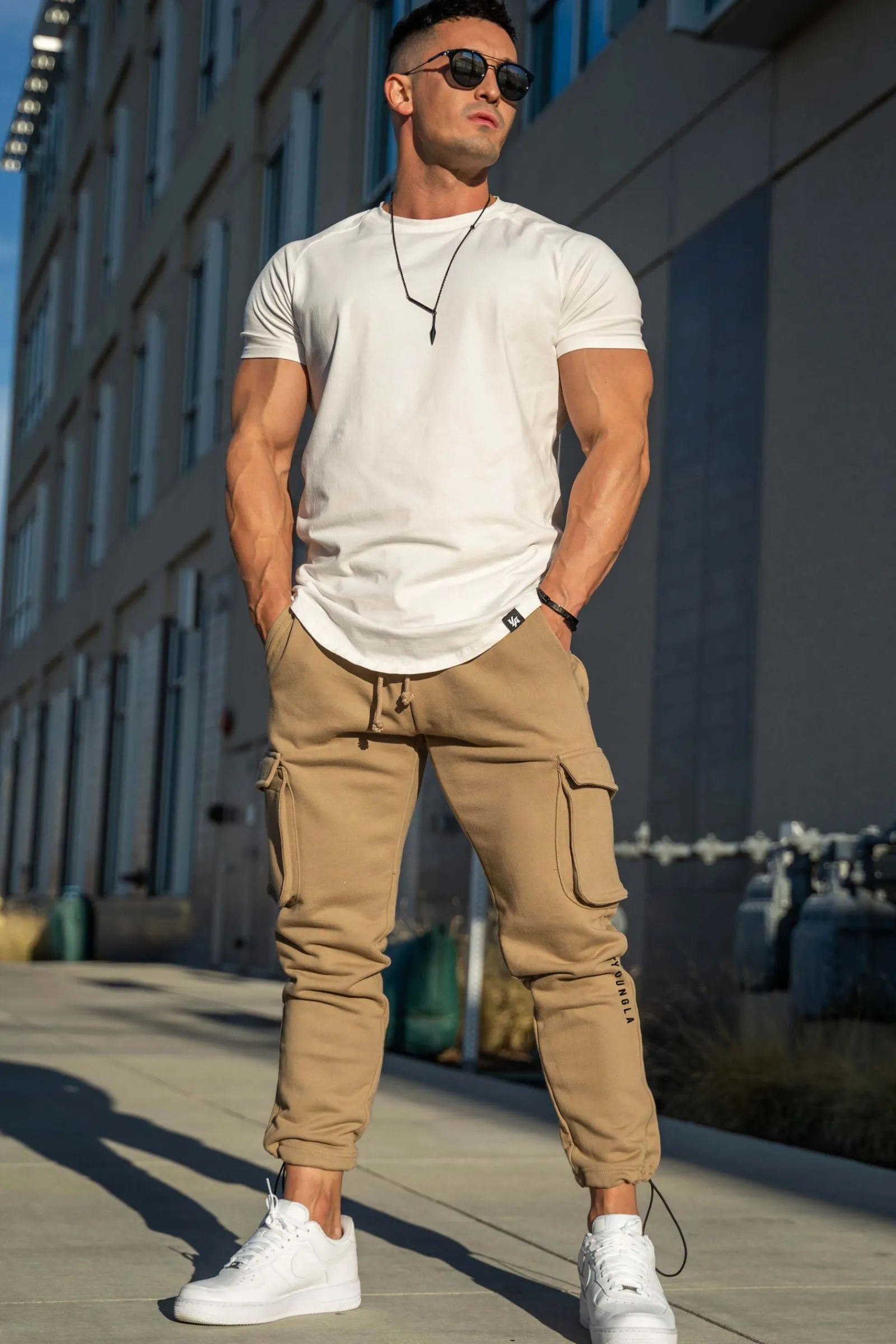 Joggers<Youngla 206 Rambo Combat Joggers Black|Brown Wash|Military Olive Wash|Taupe