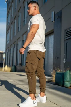 Joggers<Youngla 206 Rambo Combat Joggers Black|Brown Wash|Military Olive Wash|Taupe