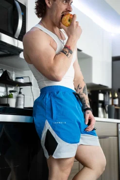 Shorts<Youngla 109 Retro Shorts All Black|All Grey|Black/Sage Green|Blue/Grey
