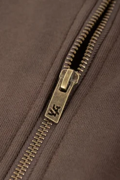 Outerwear<Youngla 546 Rivet Zipup Hoodies Black Wash|Brown Wash|Grey Wash|Off-White