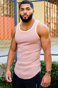 Tanks<Youngla 313 Rocket Rib Tanks Black|Salmon|Sand|Forest Green