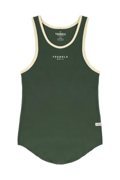Tanks<Youngla 313 Rocket Rib Tanks Black|Salmon|Sand|Forest Green
