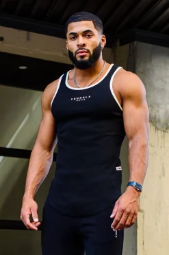 Tanks<Youngla 313 Rocket Rib Tanks Black|Salmon|Sand|Forest Green