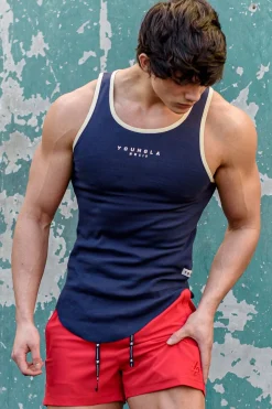 Tanks<Youngla 313 Rocket Rib Tanks Black|Salmon|Sand|Forest Green