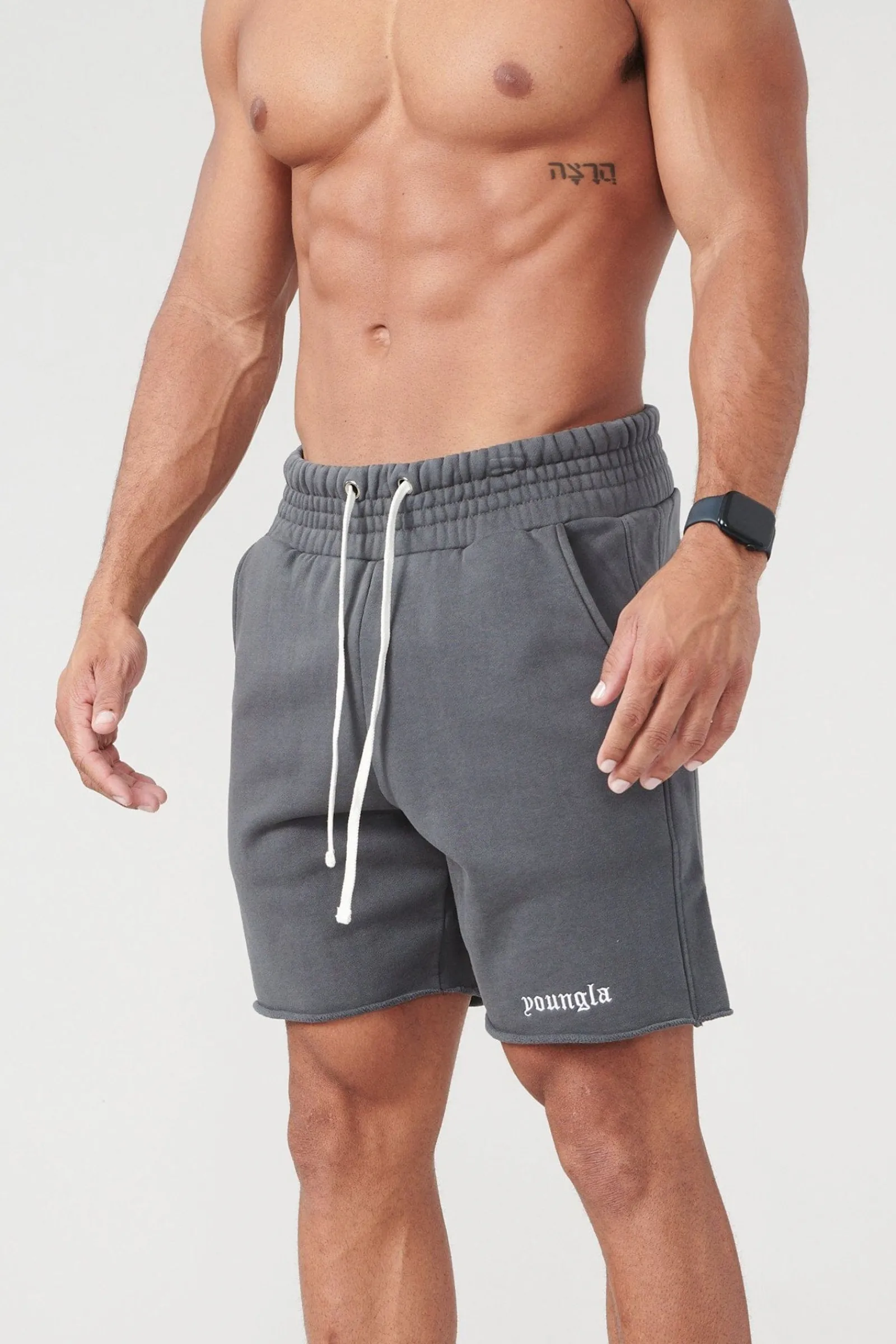 Shorts<Youngla 110 San Diego Terry Shorts Black Wash|Brown Wash|Lavender Wash|Nardo Grey Wash