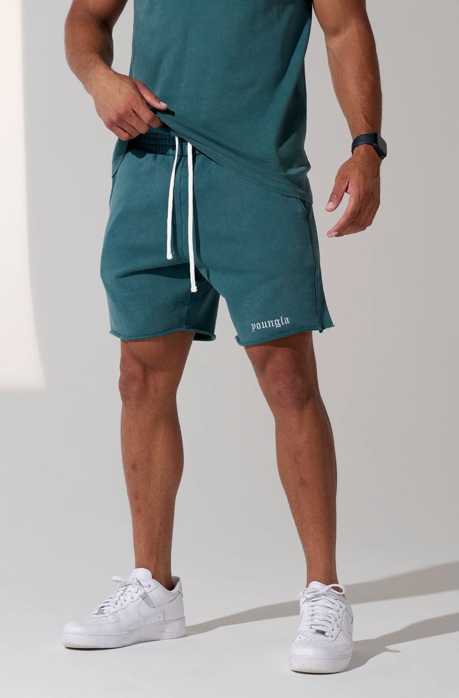 Shorts<Youngla 110 San Diego Terry Shorts Black Wash|Brown Wash|Lavender Wash|Nardo Grey Wash