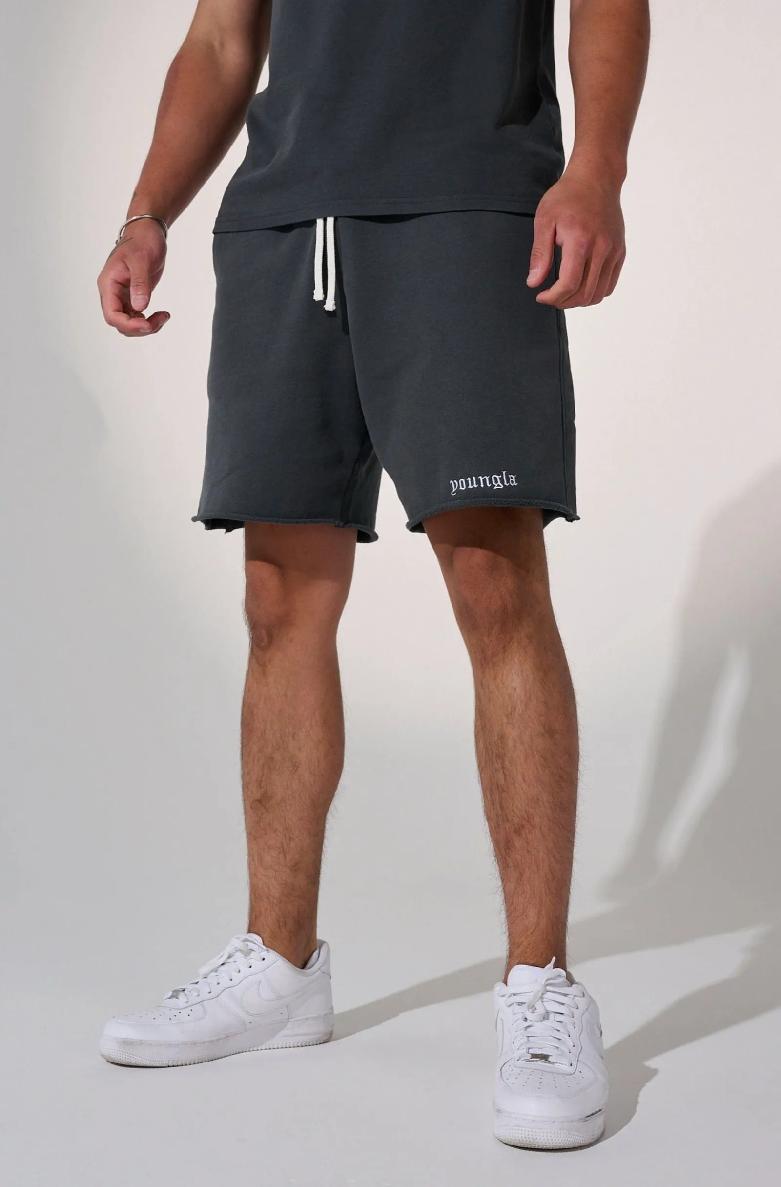 Shorts<Youngla 110 San Diego Terry Shorts Black Wash|Brown Wash|Lavender Wash|Nardo Grey Wash