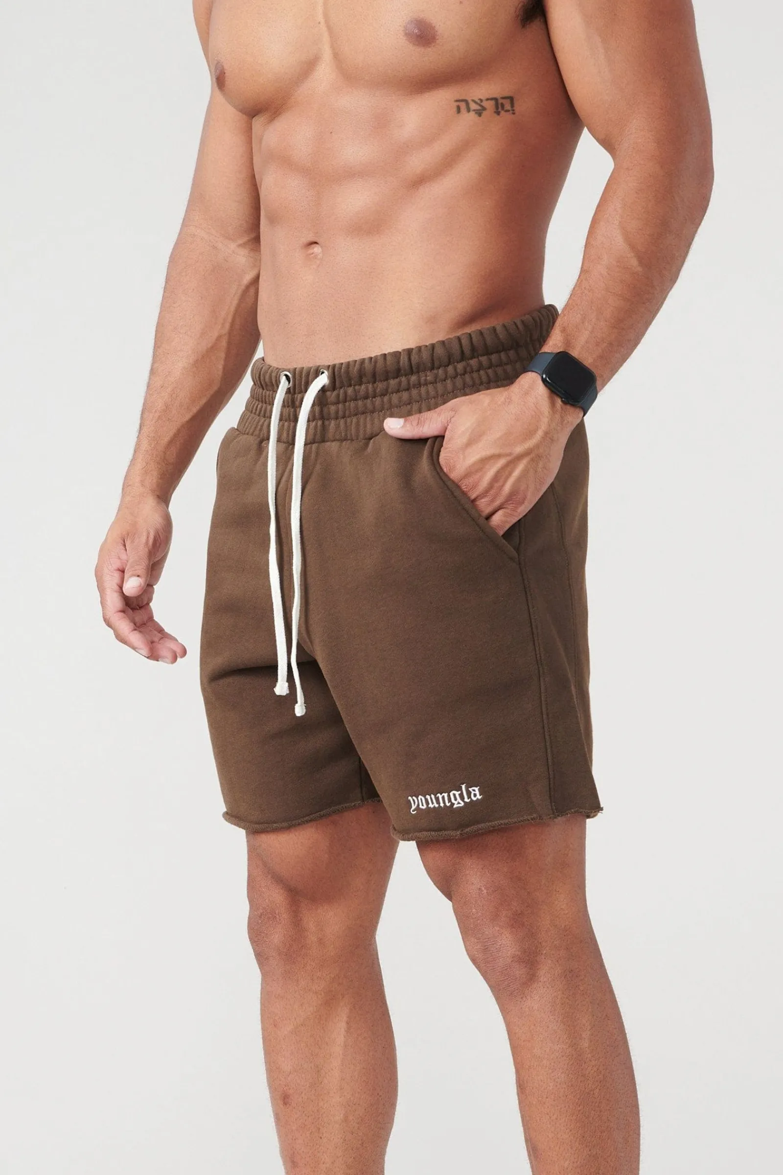 Shorts<Youngla 110 San Diego Terry Shorts Black Wash|Brown Wash|Lavender Wash|Nardo Grey Wash