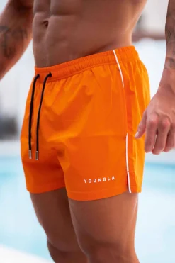 Shorts<Youngla 143 Short Short Swim Shorts Black|Orange|Pink|Plum