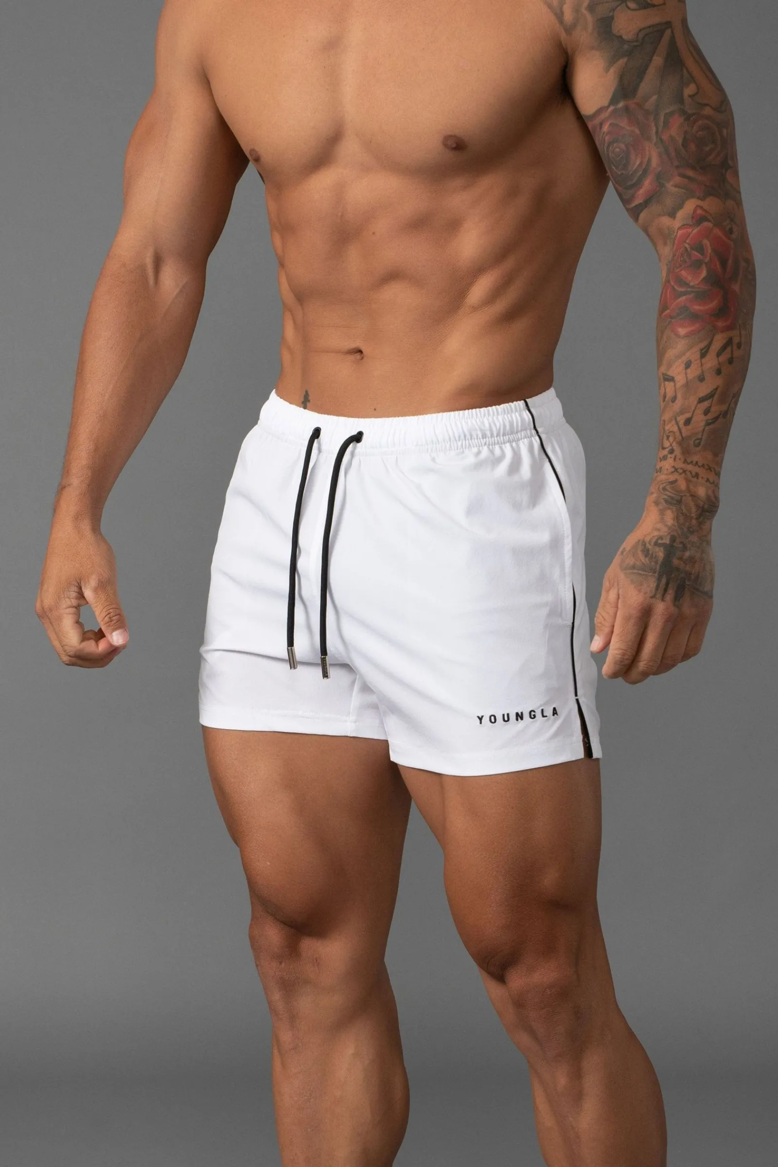 Shorts<Youngla 143 Short Short Swim Shorts Black|Orange|Pink|Plum