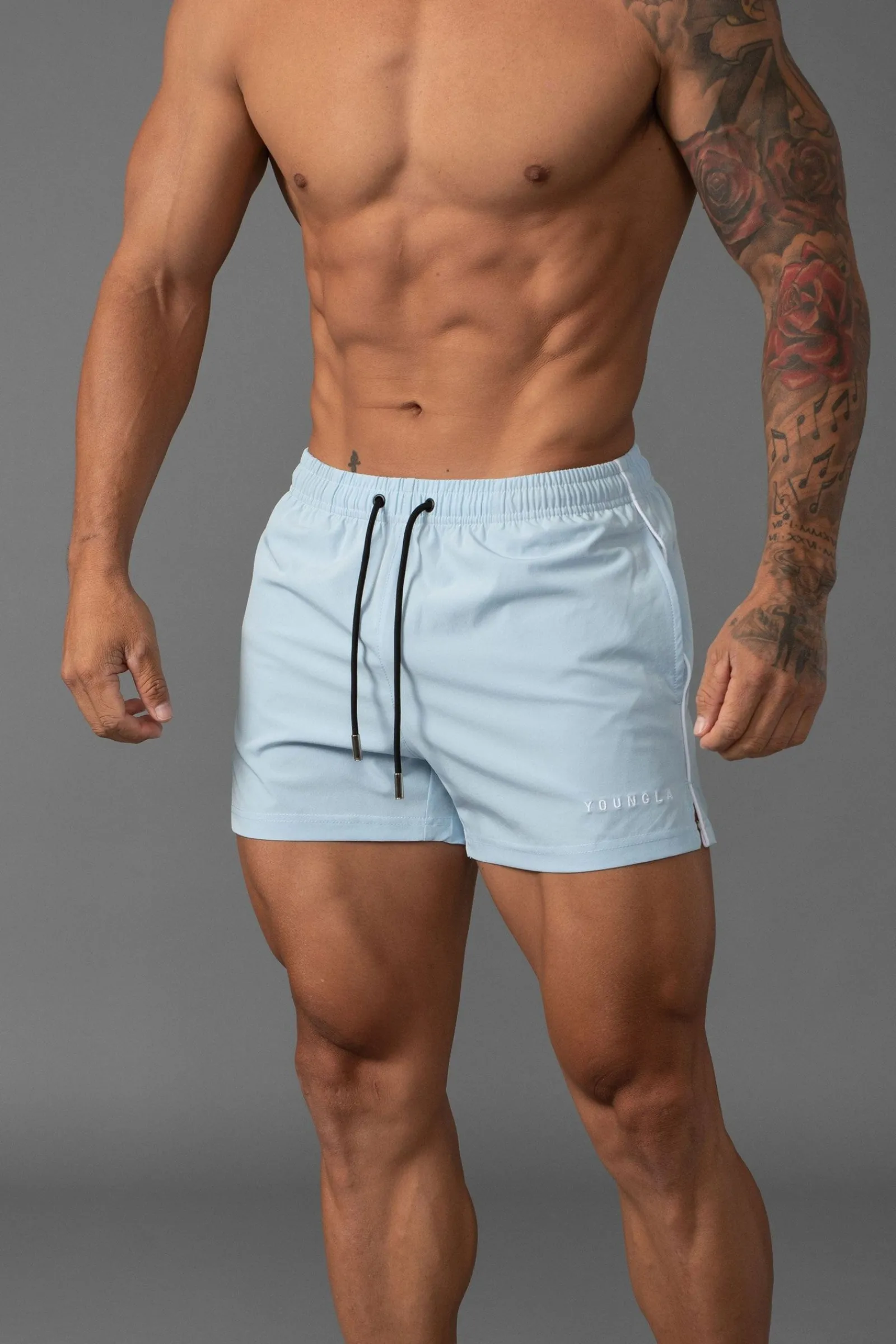 Shorts<Youngla 143 Short Short Swim Shorts Black|Orange|Pink|Plum