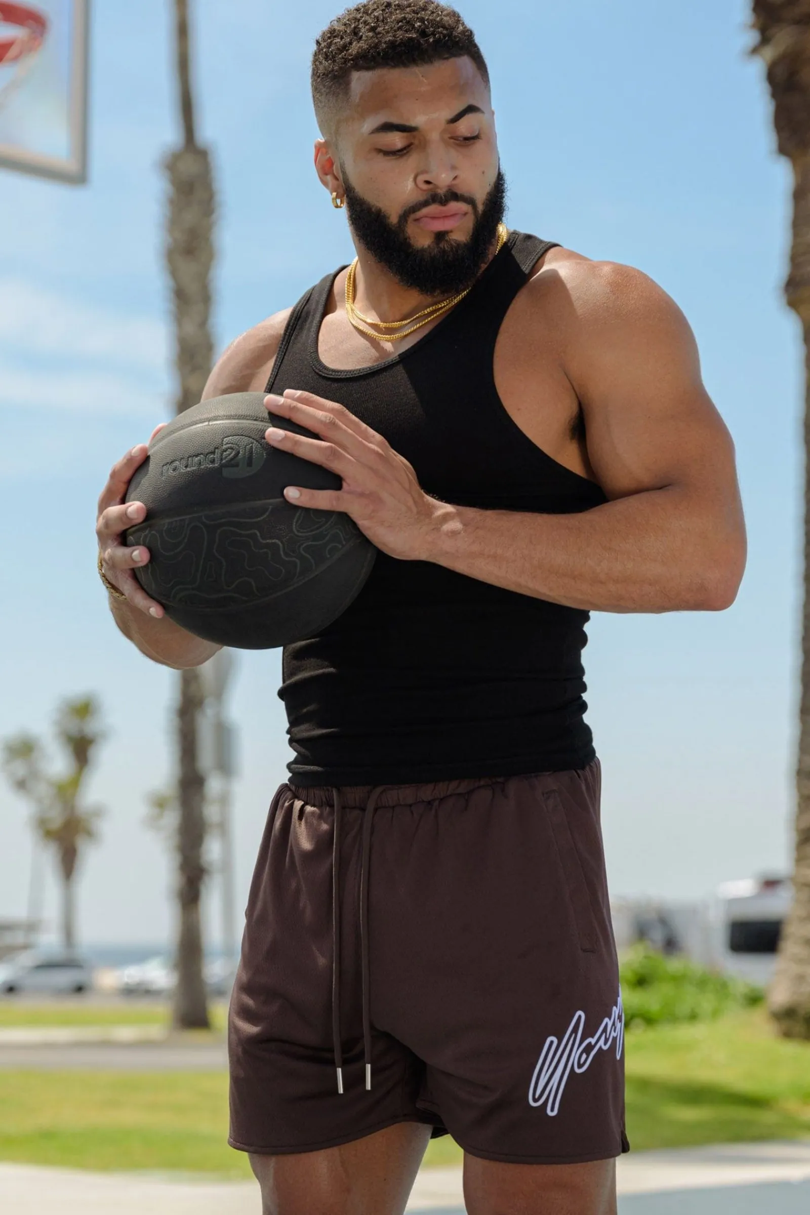 Shorts<Youngla 117 Sig Shorts Black|Carolina Blue|Dark Brown|Dark Purple