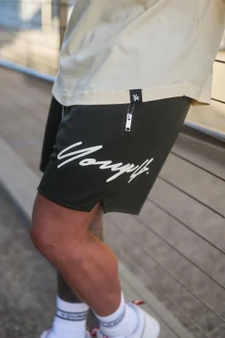 Shorts<Youngla 115 Signature Shorts Black|Brown|Navy|Off-White