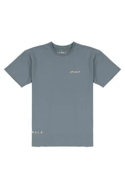 Shirts<Youngla 414 Signature Tees Black Wash|Deep Teal|Grey Blue|White