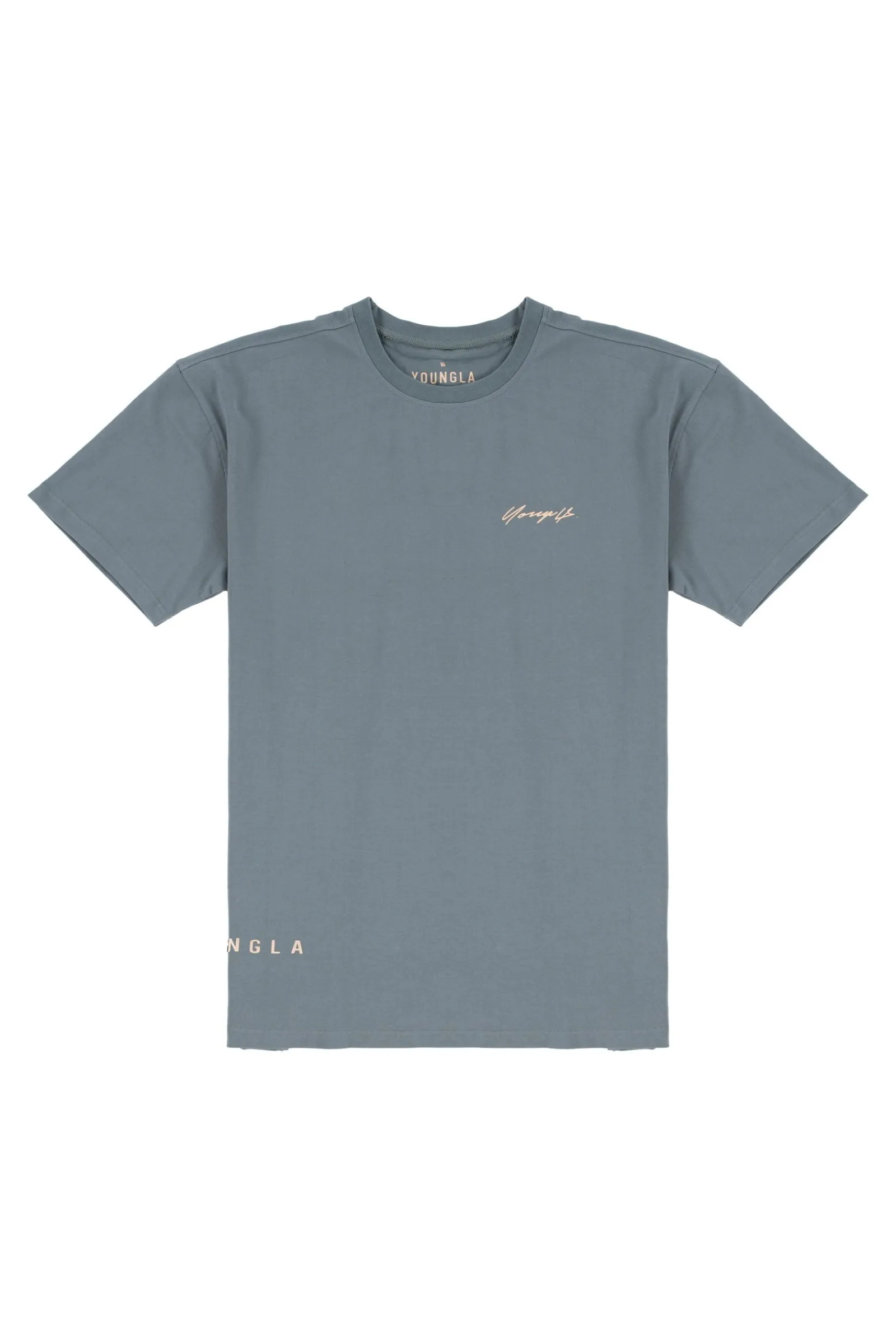 Shirts<Youngla 414 Signature Tees Black Wash|Deep Teal|Grey Blue|White