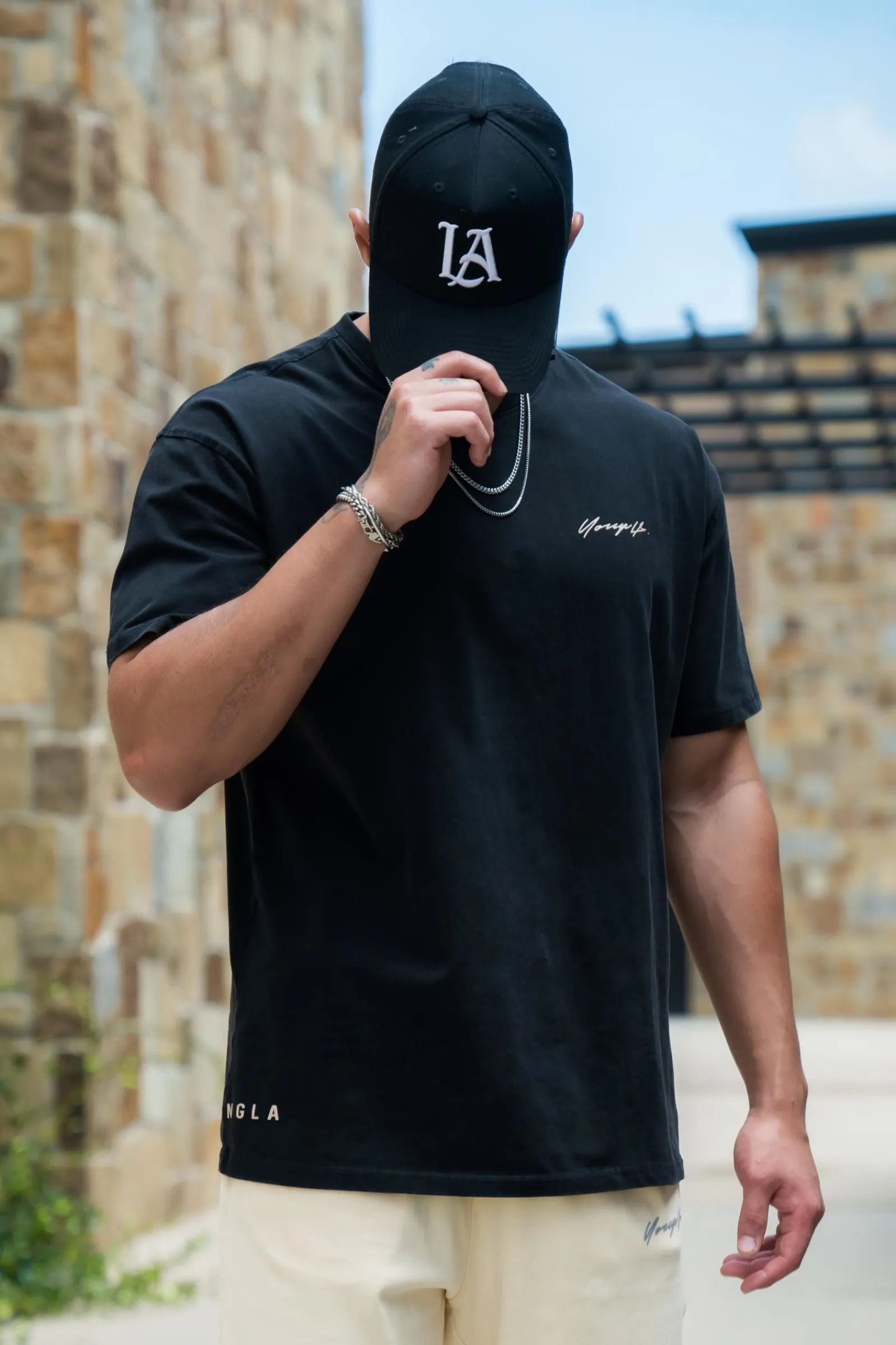 Shirts<Youngla 414 Signature Tees Black Wash|Deep Teal|Grey Blue|White
