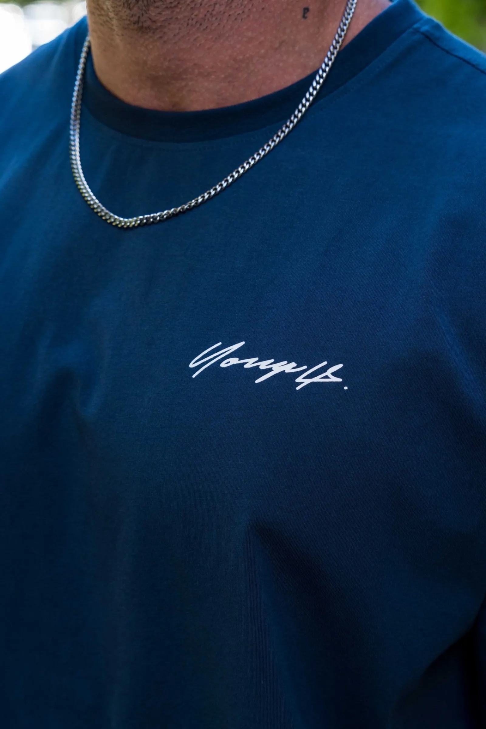 Shirts<Youngla 414 Signature Tees Black Wash|Deep Teal|Grey Blue|White