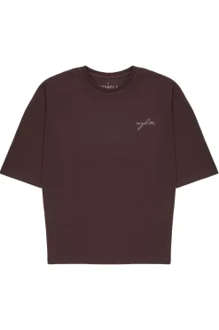 Shirts<Youngla 464 Skyline Super Sized Tees Black Wash|Lavender Wash|Plum Perfect Wash|Sepia Rose Wash