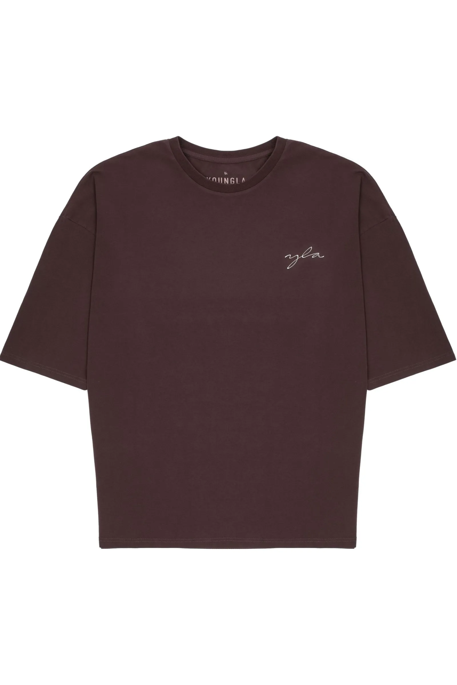 Shirts<Youngla 464 Skyline Super Sized Tees Black Wash|Lavender Wash|Plum Perfect Wash|Sepia Rose Wash