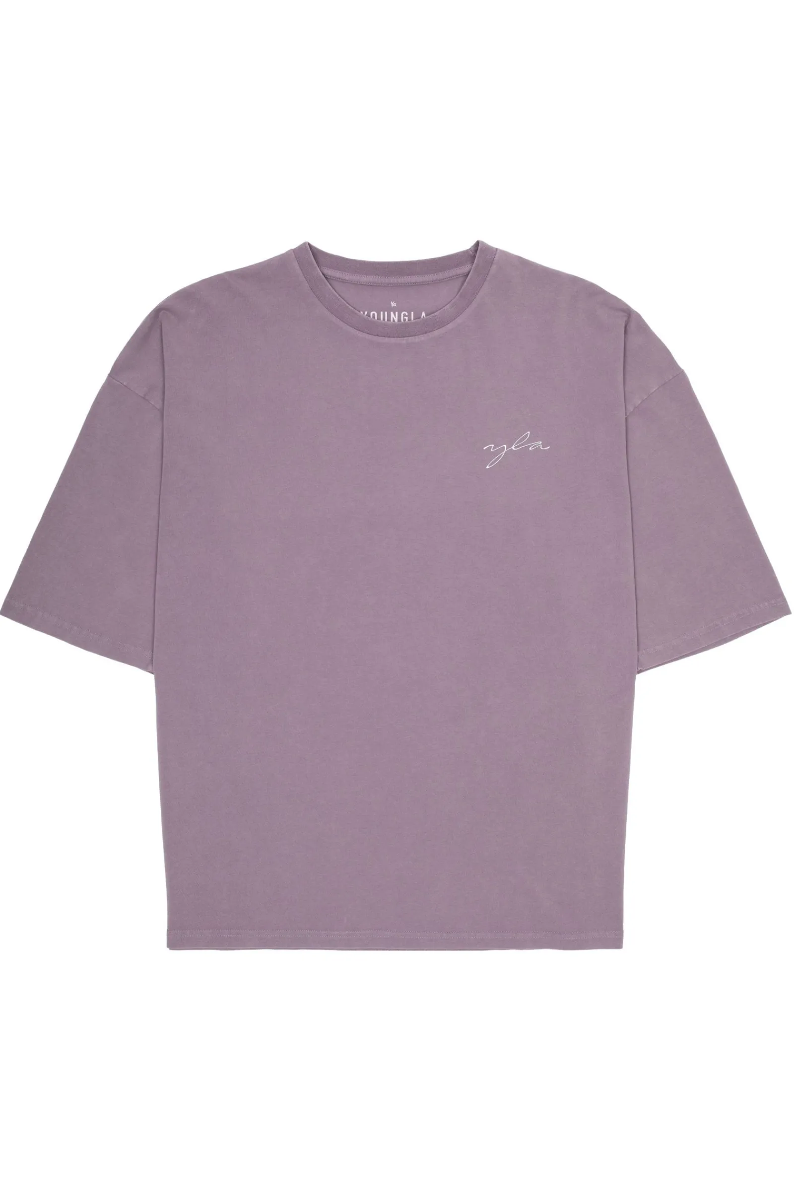 Shirts<Youngla 464 Skyline Super Sized Tees Black Wash|Lavender Wash|Plum Perfect Wash|Sepia Rose Wash