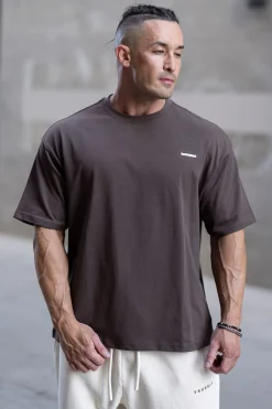 Shirts<Youngla 436 Stamped Tees Black|Brown|Oatmeal|Pastel Pink