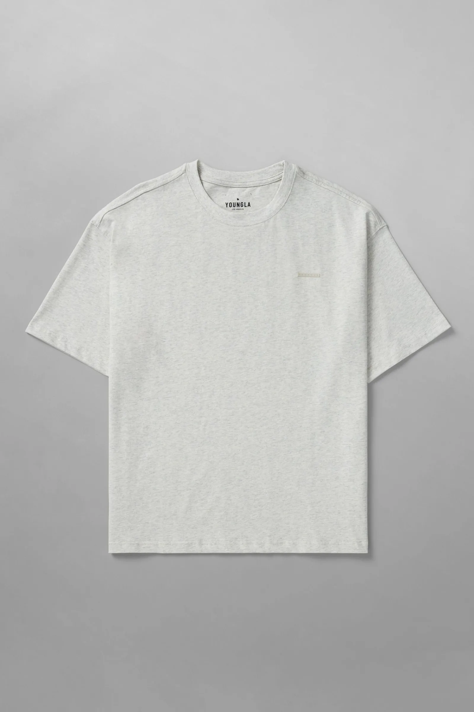 Shirts<Youngla 436 Stamped Tees Black|Brown|Oatmeal|Pastel Pink