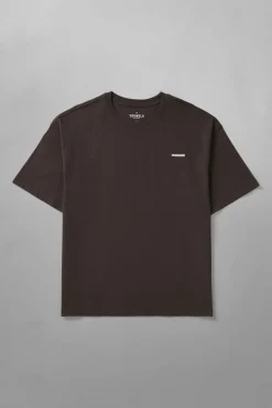 Shirts<Youngla 436 Stamped Tees Black|Brown|Oatmeal|Pastel Pink