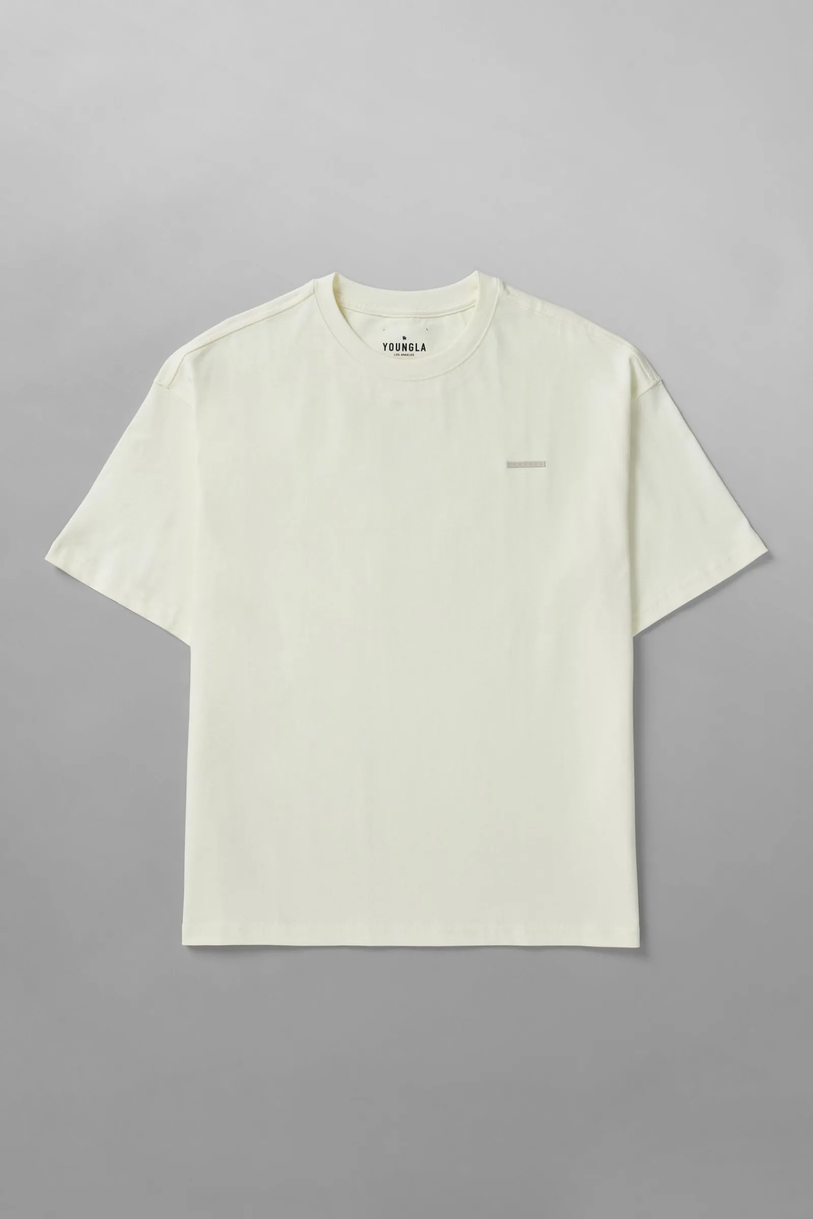 Shirts<Youngla 436 Stamped Tees Black|Brown|Oatmeal|Pastel Pink