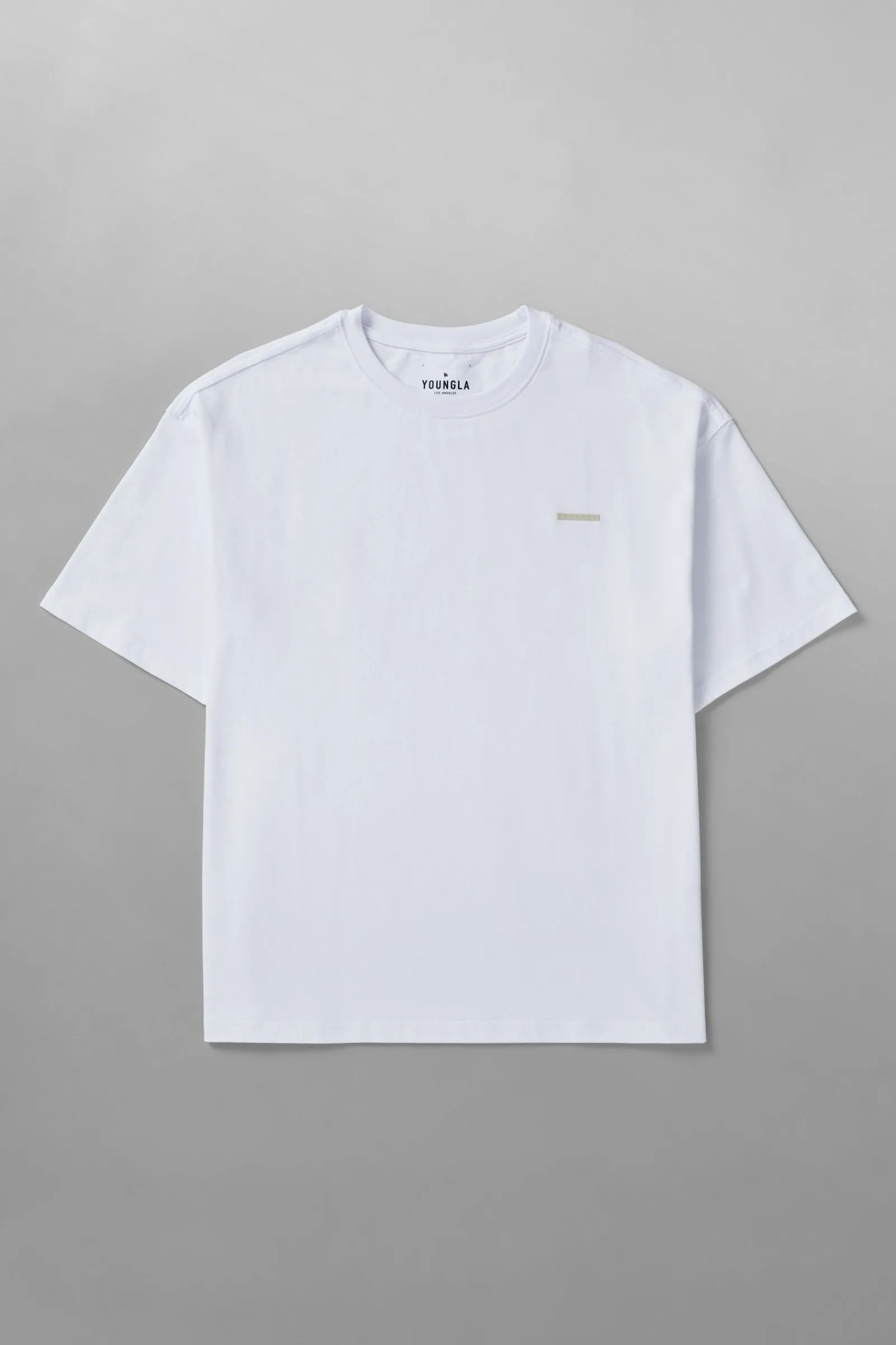 Shirts<Youngla 436 Stamped Tees Black|Brown|Oatmeal|Pastel Pink
