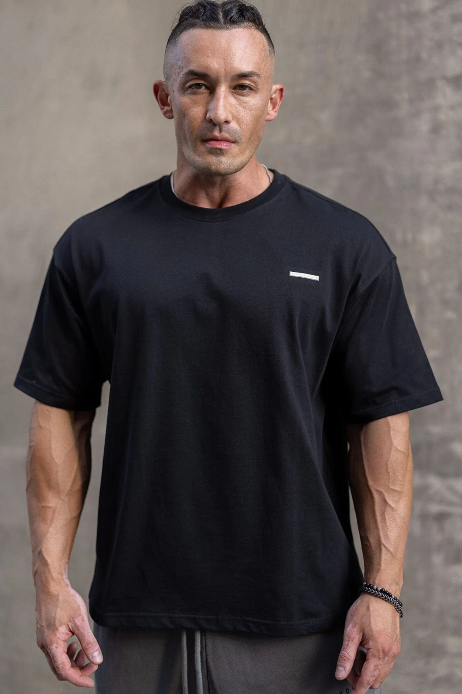Shirts<Youngla 436 Stamped Tees Black|Brown|Oatmeal|Pastel Pink