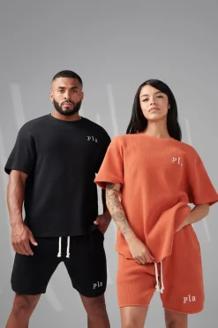 Shirts<Youngla 427 Summer Waffle Tees Black|Chocolate|Heather Grey|Rusty Orange