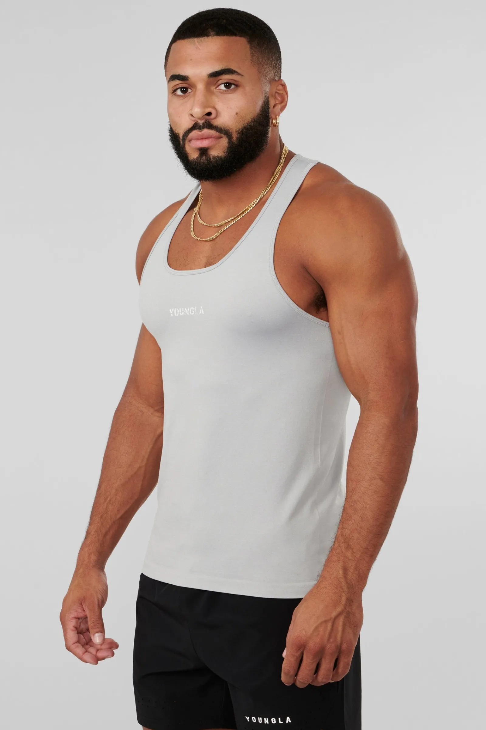 Tanks<Youngla 302 Supervillain Stringers Black|Forest Green|Grey|Navy