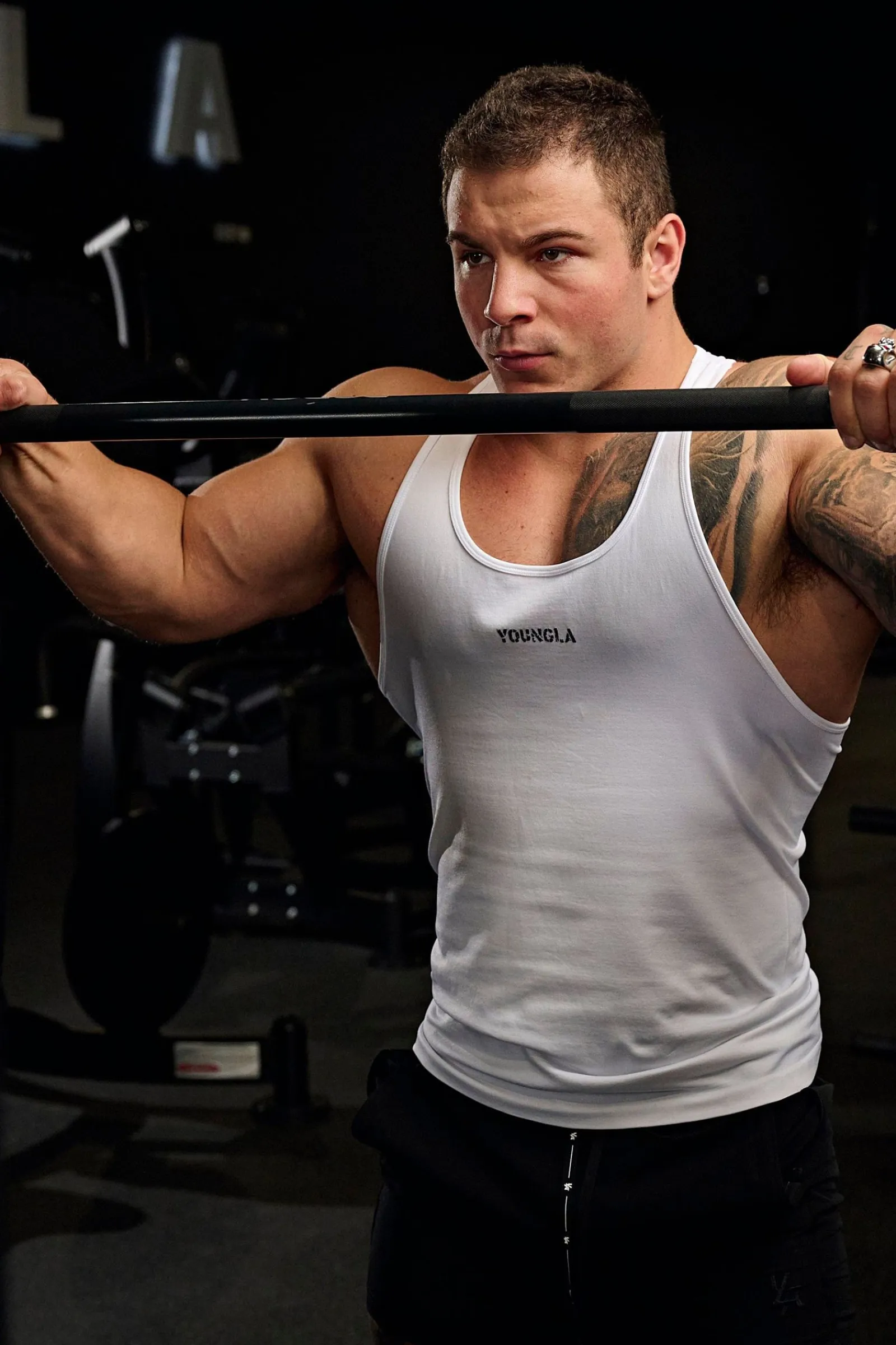 Tanks<Youngla 302 Supervillain Stringers Black|Forest Green|Grey|Navy
