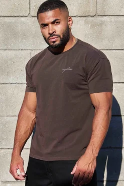Shirts<Youngla 466 Tailored Tees Black|Chocolate|Dark Grey|Olive