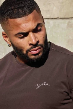 Shirts<Youngla 466 Tailored Tees Black|Chocolate|Dark Grey|Olive