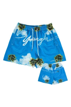 Shorts<Youngla 141 The Block Party Shorts Sedona Sunrise|Signature Clouds|Roses Are Red|Above The Clouds