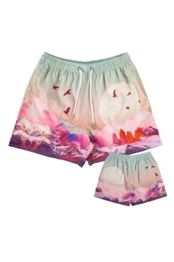Shorts<Youngla 141 The Block Party Shorts Sedona Sunrise|Signature Clouds|Roses Are Red|Above The Clouds