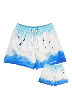 Shorts<Youngla 141 The Block Party Shorts Sedona Sunrise|Signature Clouds|Roses Are Red|Above The Clouds